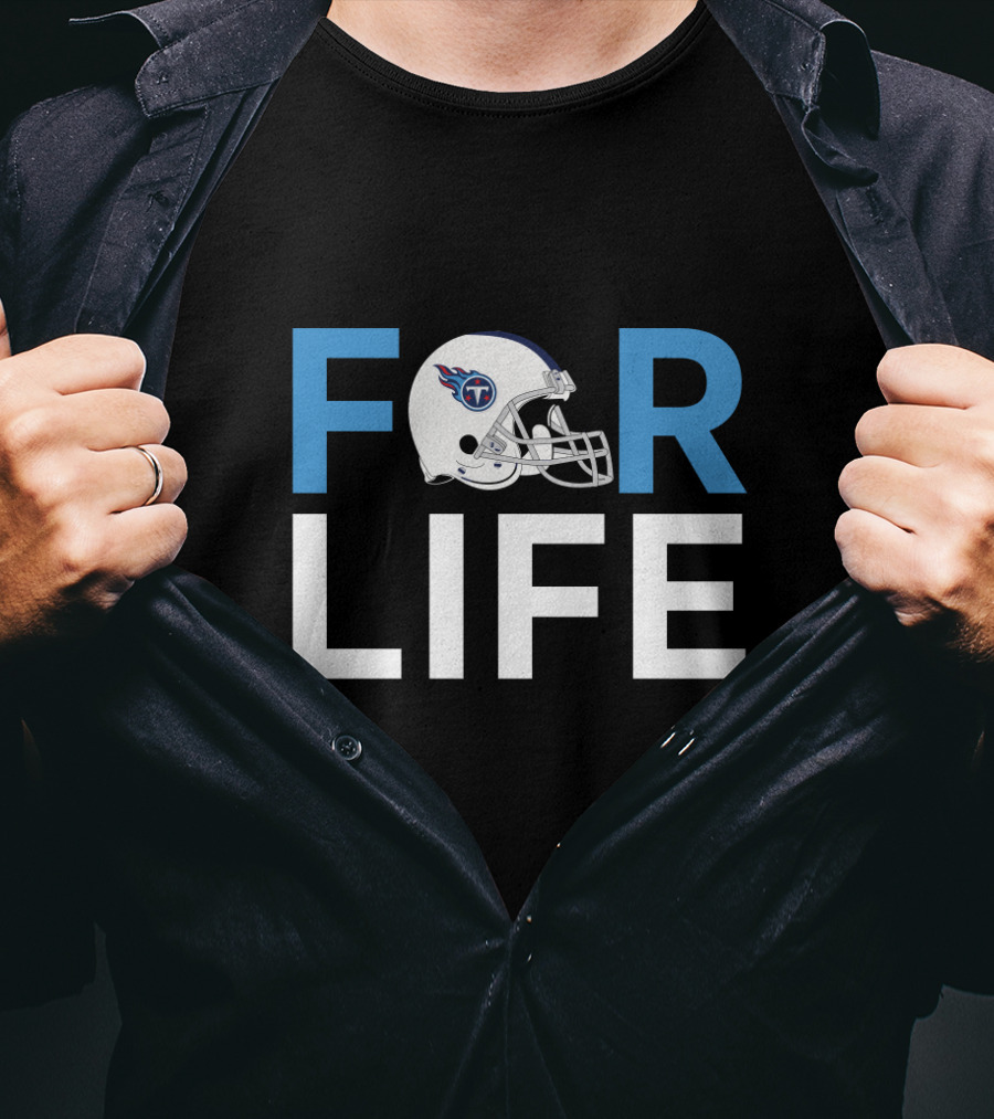 Tennessee Titans Helmet For Life Fans T-Shirt