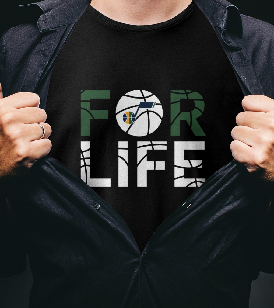 Utah Jazz Basketball For Life Fans T-Shirt