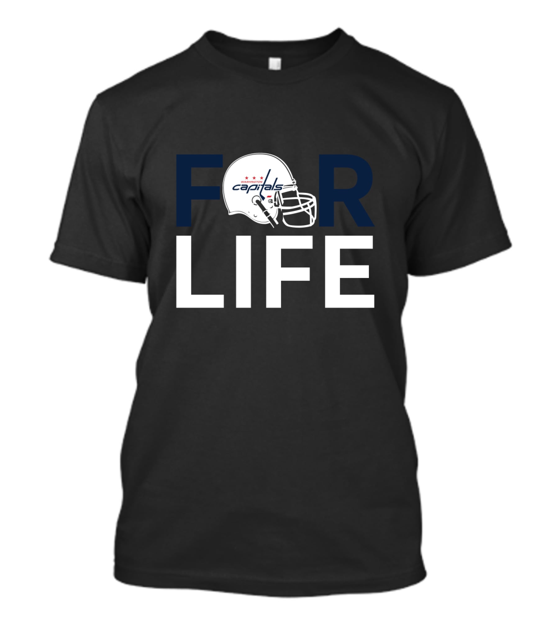 Washington Capitals Football Helmet Fan Forever T-Shirt