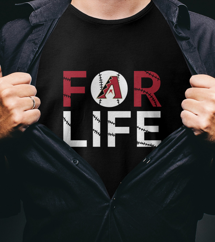Arizona Diamondbacks A Logo For Life Baseball Stitching T-Shirt