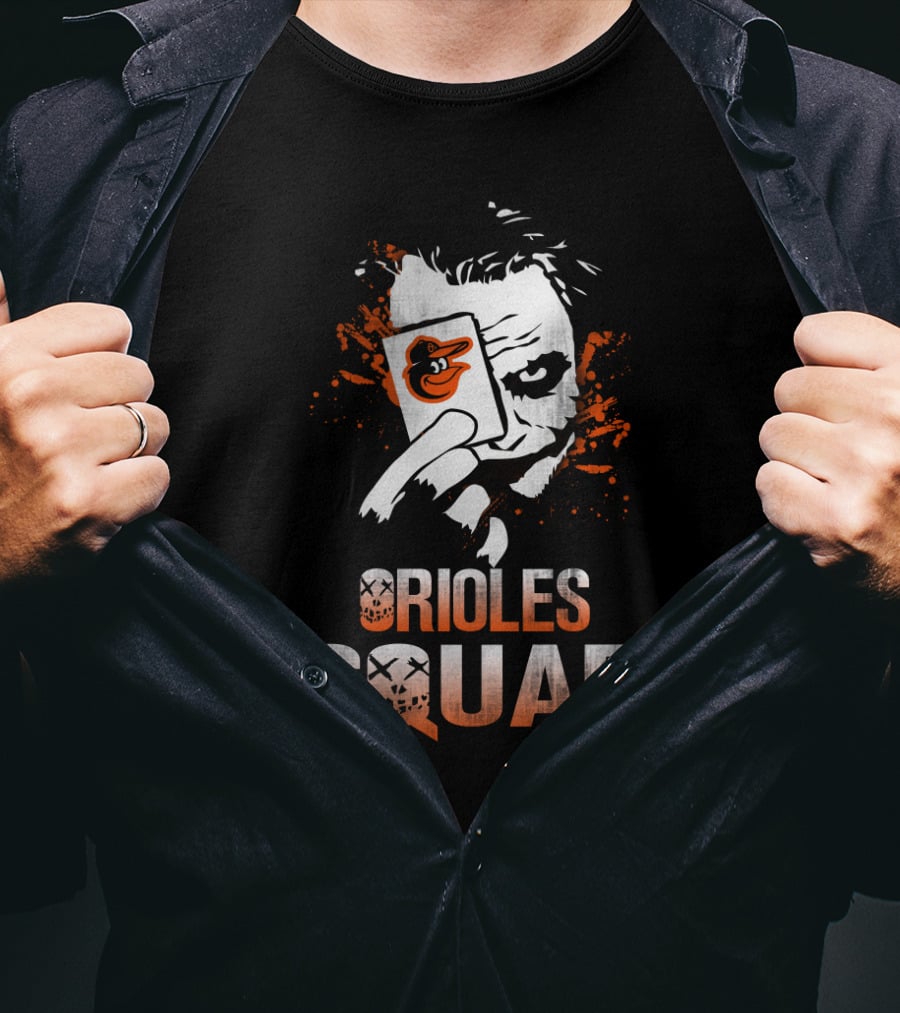 Orioles Squad Joker Baltimore Orioles Fans Playing Card T-Shirt