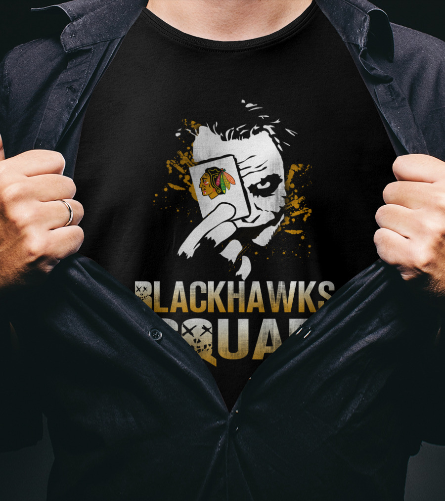 Blackhawks Squad Joker Card Chicago Fans T-Shirt