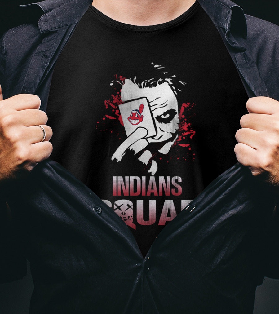Indians Squad Joker Card Face Paint Fans T-Shirt