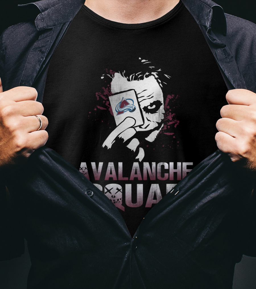 Avalanche Squad Joker With Colorado Avalanche T-Shirt