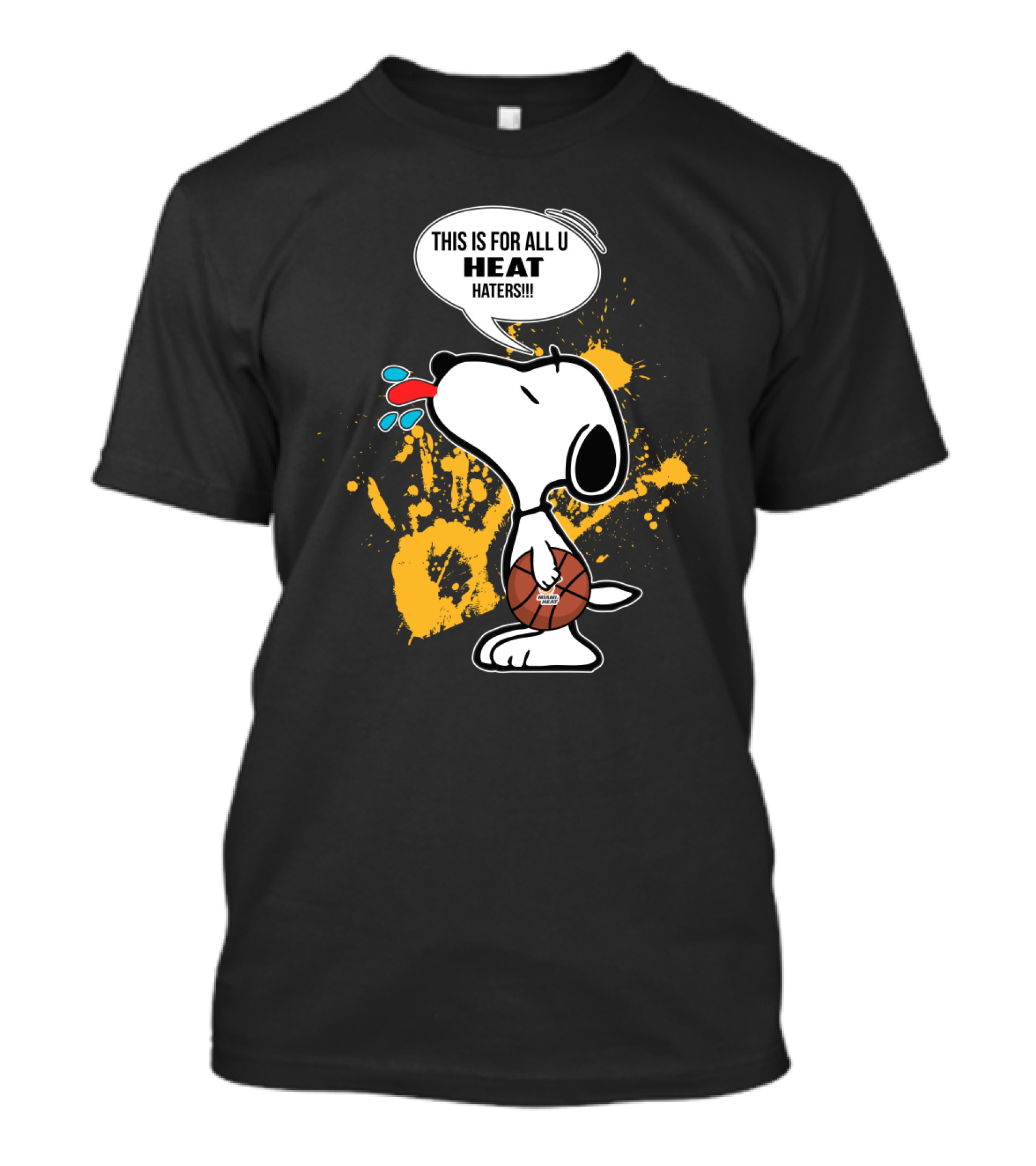 Snoopy Miami Heat This Is For All U Heat Haters Basketball T-Shirt