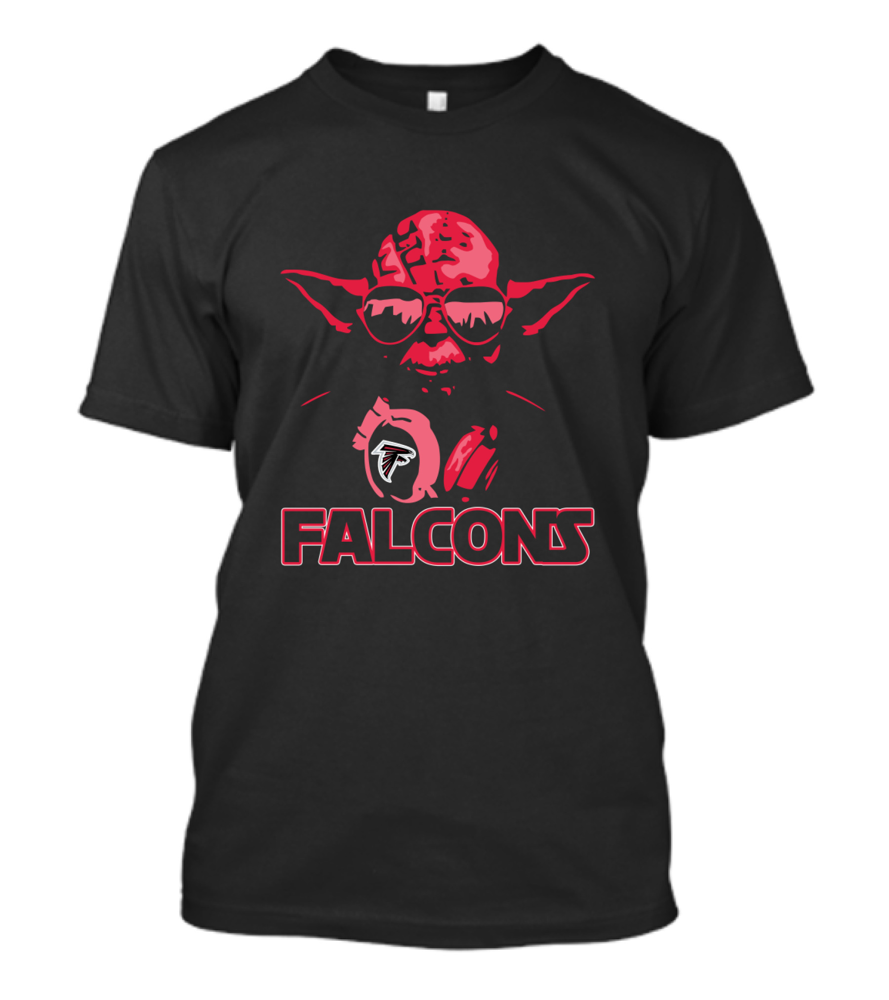 Yoda Falcons Star Wars Atlanta Fans T-Shirt