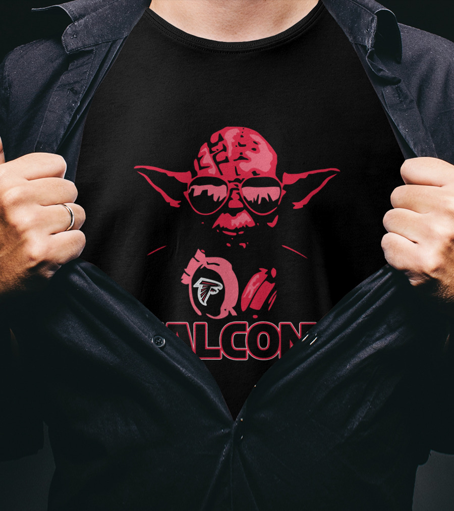 Yoda Falcons Star Wars Atlanta Fans T-Shirt