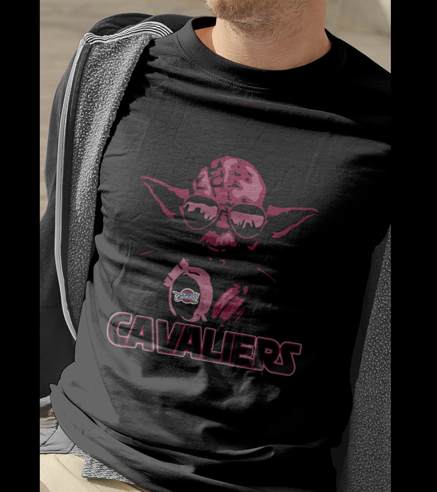 Cavaliers Yoda Star Wars Fans Cleveland Nba Mashup T-Shirt