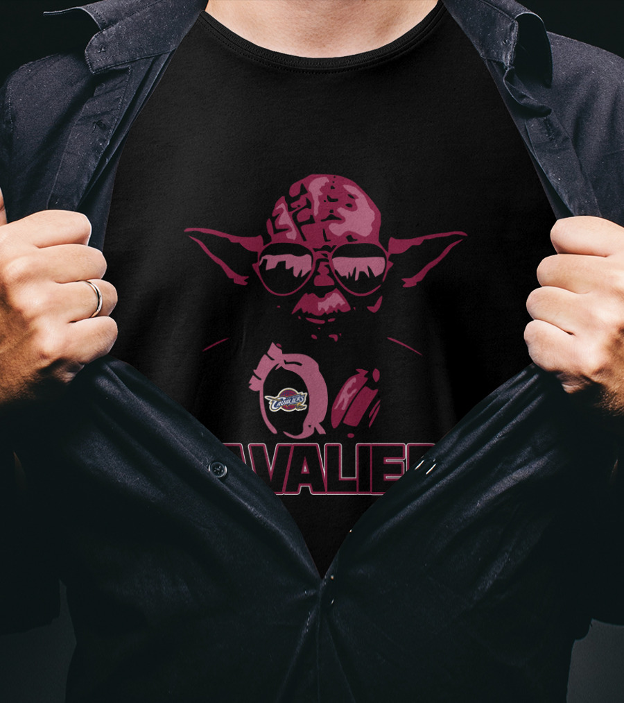 Cavaliers Yoda Star Wars Fans Cleveland Nba Mashup T-Shirt