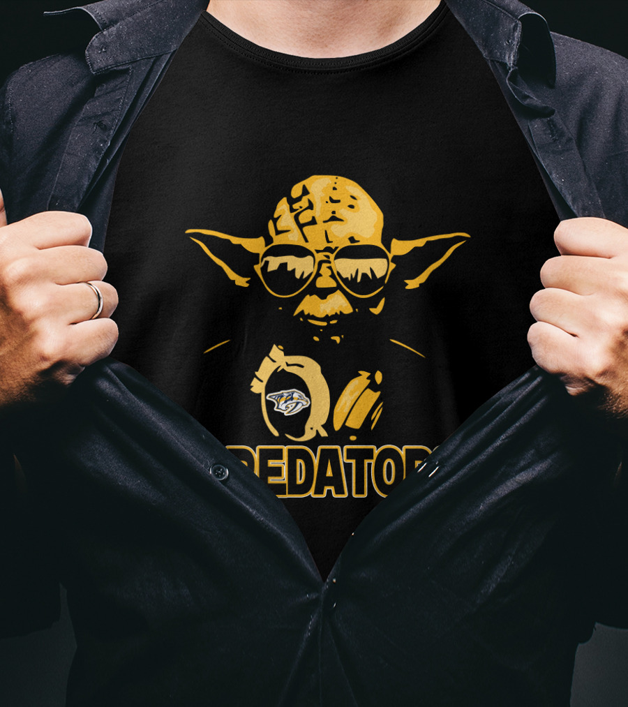 Yoda Predators Nashville Star Wars Fans Apparel Or Merchandise T-Shirt
