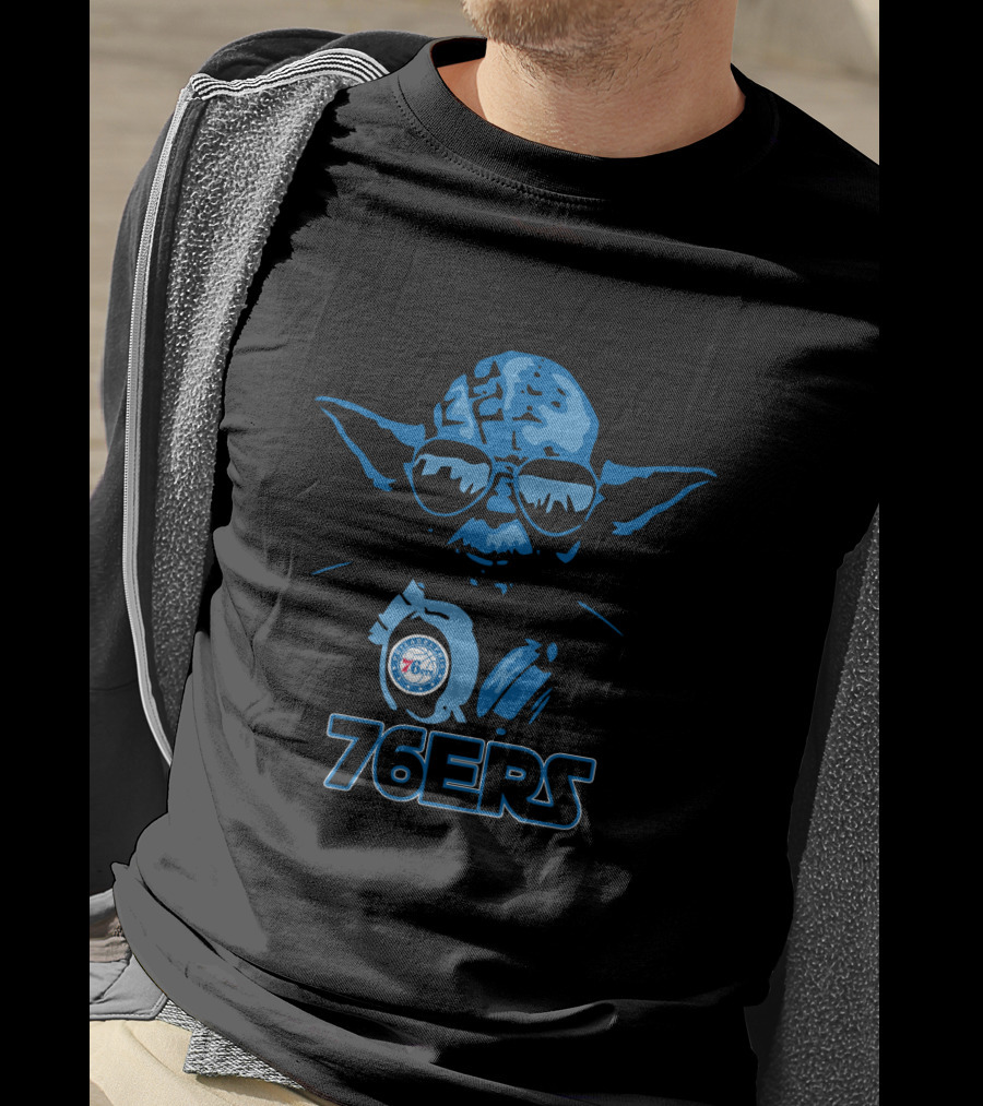 Star Wars Yoda Philadelphia 76ers Fans 76ers T-Shirt