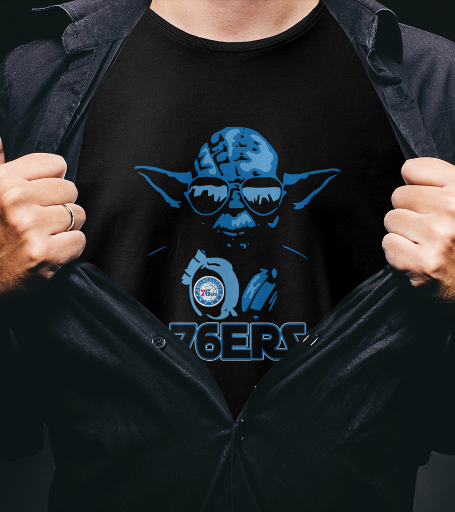 Star Wars Yoda Philadelphia 76ers Fans 76ers T-Shirt