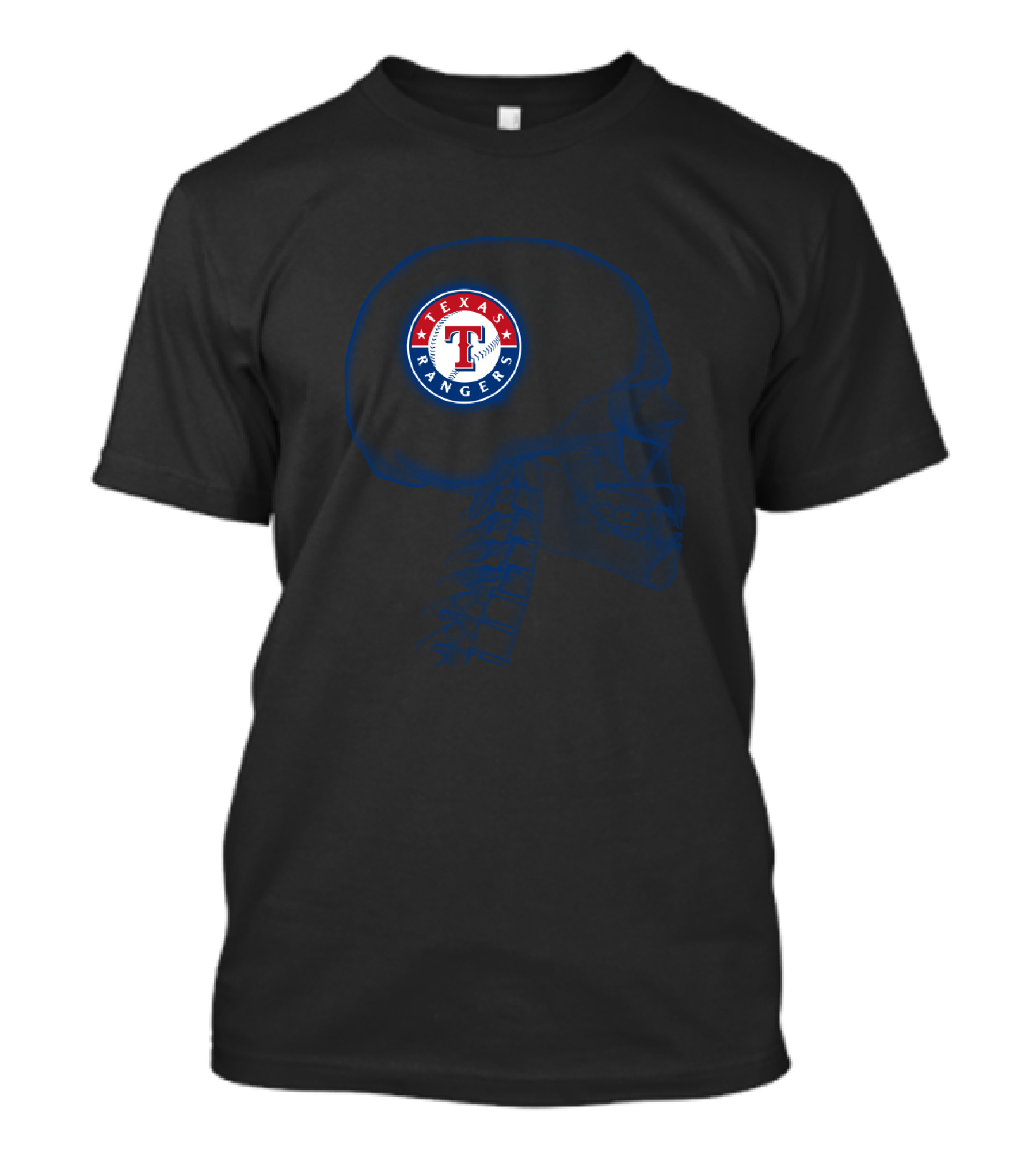 Texas Rangers Brain X-Ray Halloween Fan T-Shirt