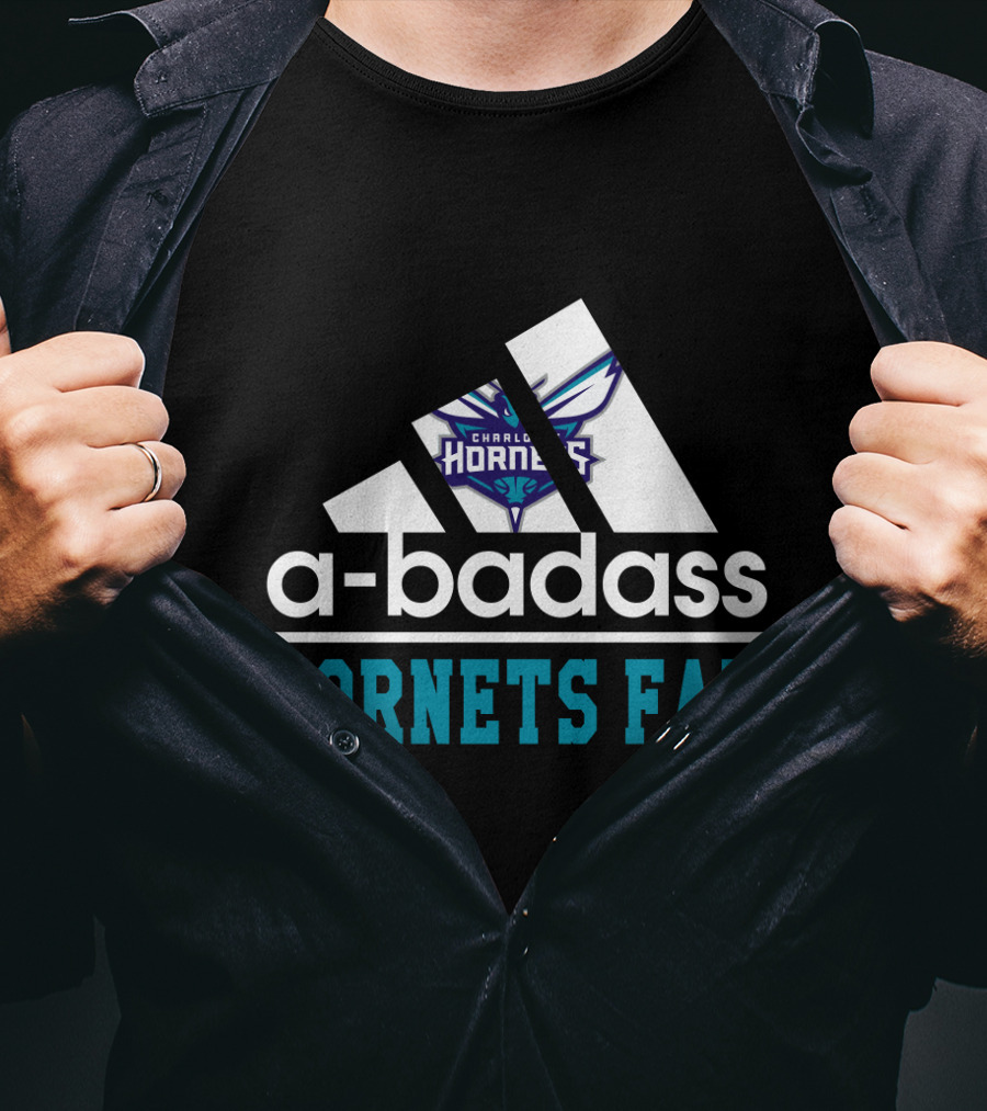 Charlotte Hornets Badass Hornets Fan T-Shirt