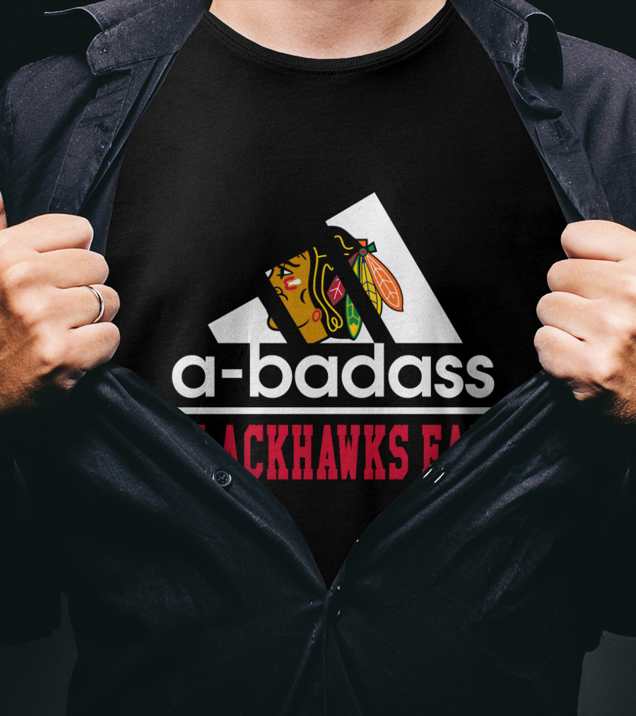 A-Badass Blackhawks Fan T-Shirt