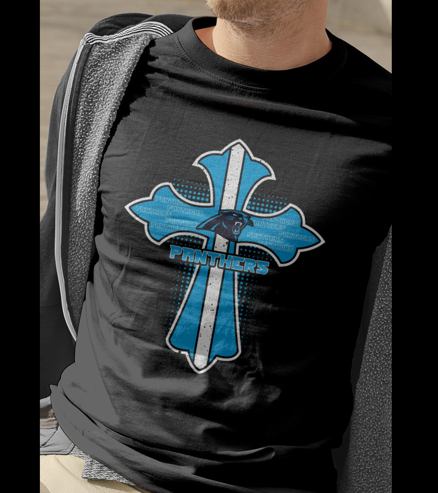 Panthers Cross For Jesus And Carolina Panthers Fans T-Shirt