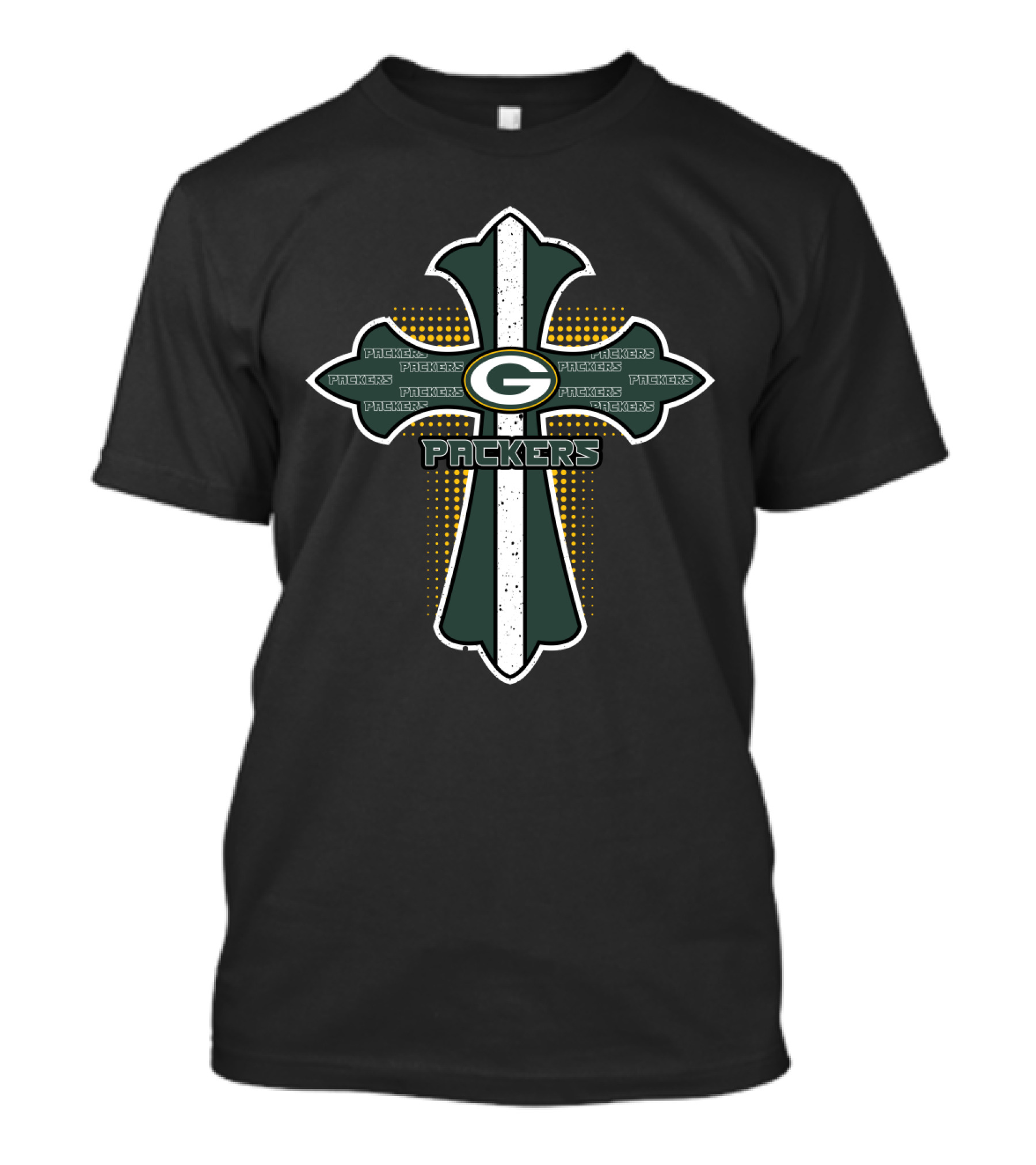 Jesus Christian Faith Green Bay Packers Cross T-Shirt