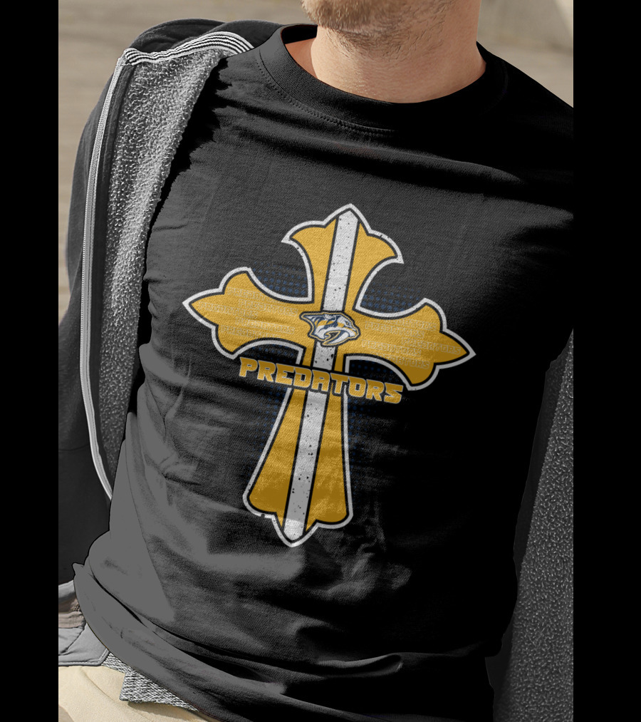Cross Nashville Predators Fans Predators T-Shirt