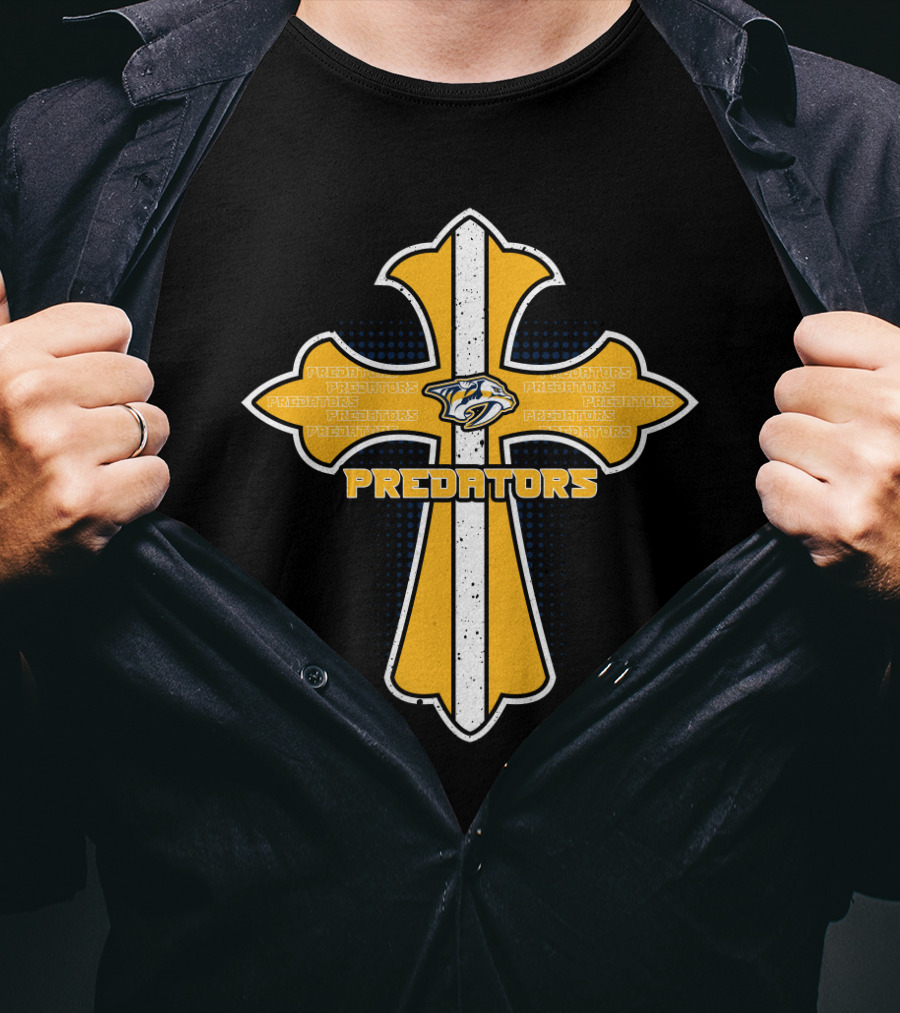 Cross Nashville Predators Fans Predators T-Shirt