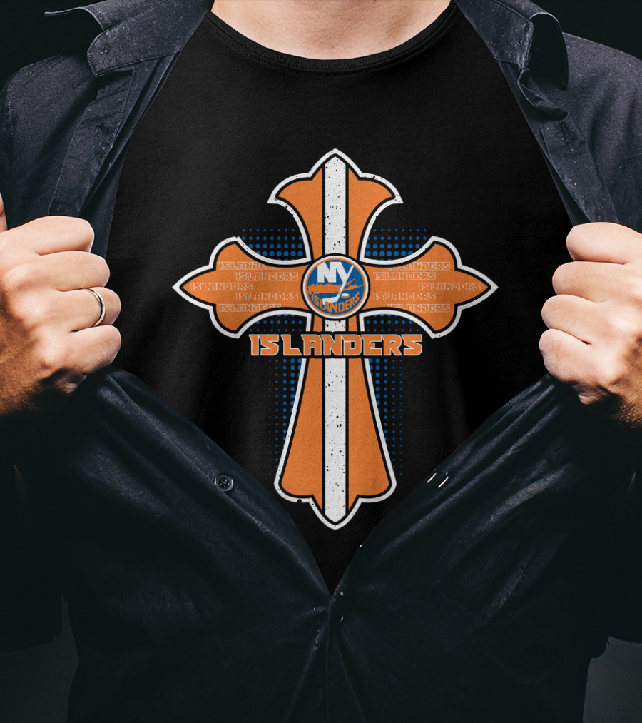 Cross Islanders Ny Islanders Fans Cross For Jesus T-Shirt