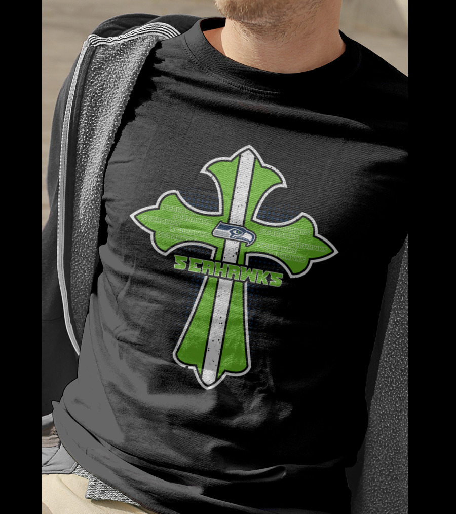 Seahawks Cross For Jesus And Seattle Seahawks Fans T-Shirt