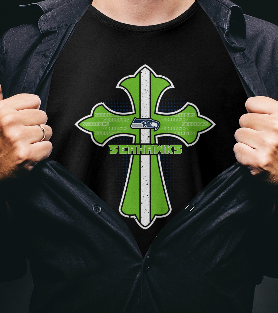 Seahawks Cross For Jesus And Seattle Seahawks Fans T-Shirt
