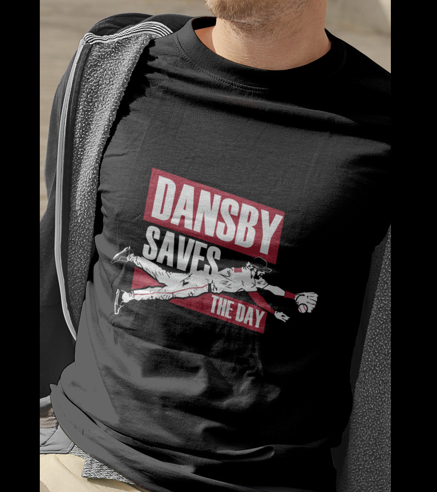 Dansby Saves The Day Baseball Dive Action T-Shirt