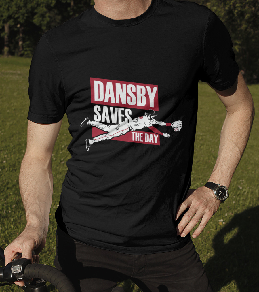 Dansby Saves The Day Baseball Dive Action T-Shirt