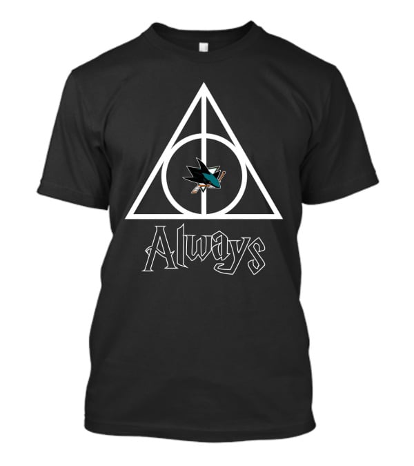 Always Deathly Hallows San Jose Sharks T-Shirt