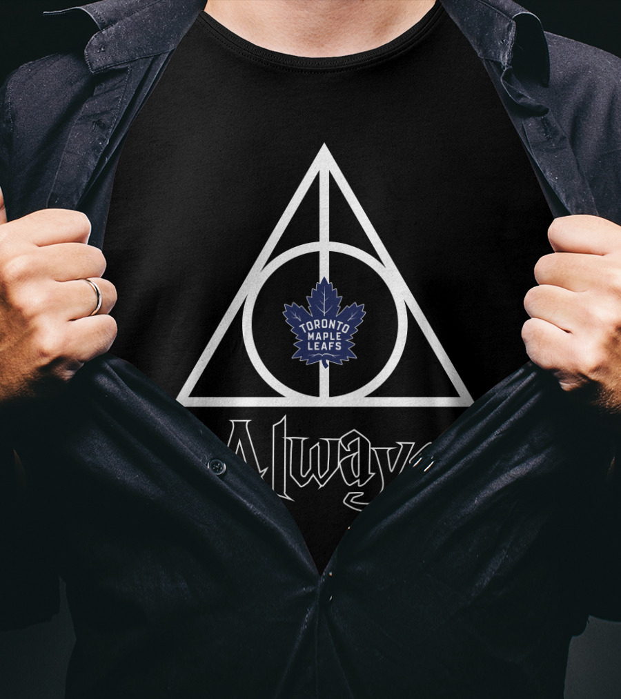 Toronto Maple Leafs Always Deathly Hallows Symbol Integration T-Shirt