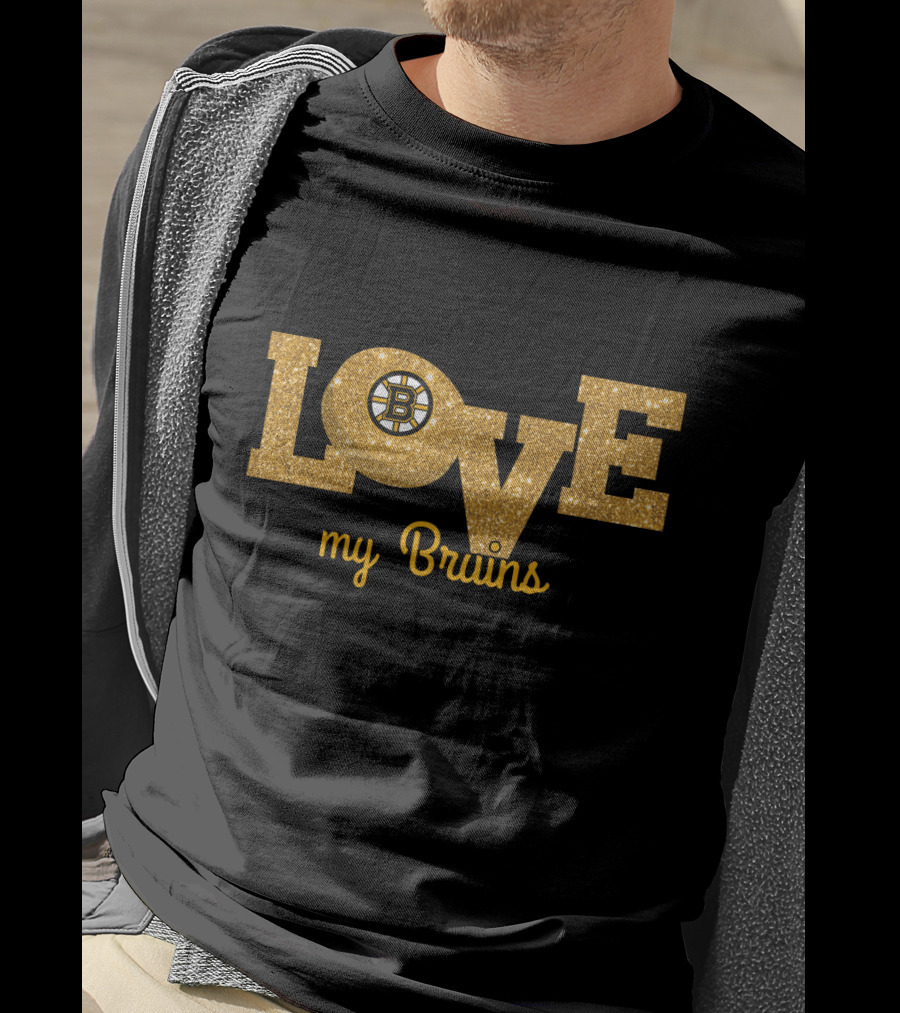 Glitter Love My Bruins Boston Fans T-Shirt