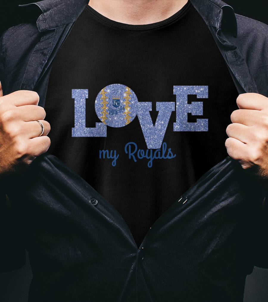 LOVE My Royals Glitter KC Royals T-Shirt