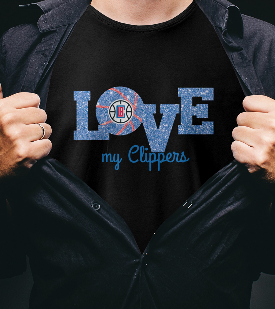 Love My Clippers Basketball Fan T-Shirt