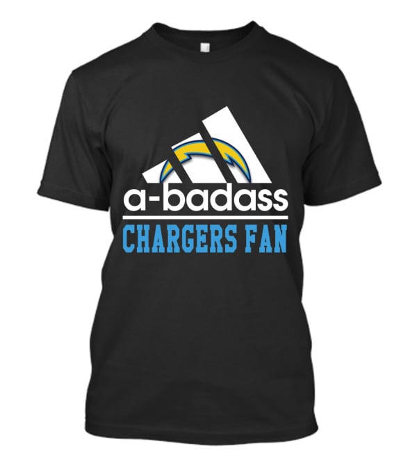 A-Badass Los Angeles Chargers Fan T-Shirt