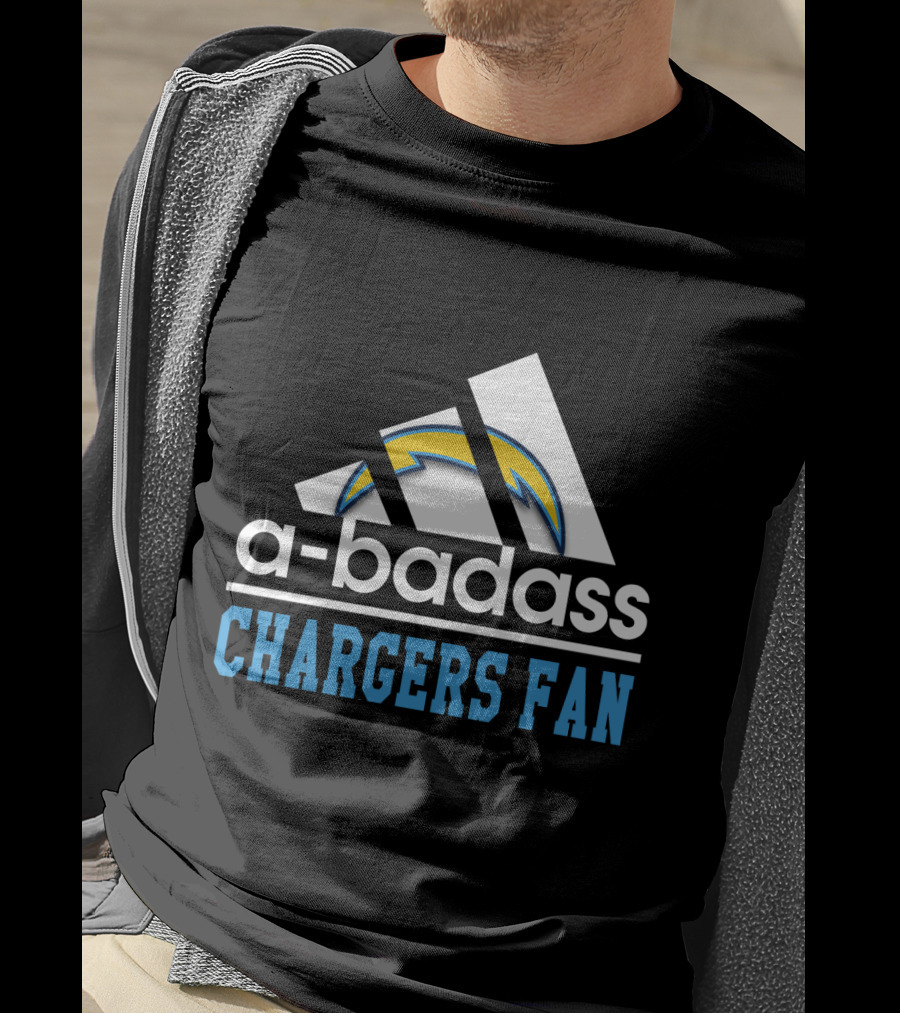 A-Badass Los Angeles Chargers Fan T-Shirt