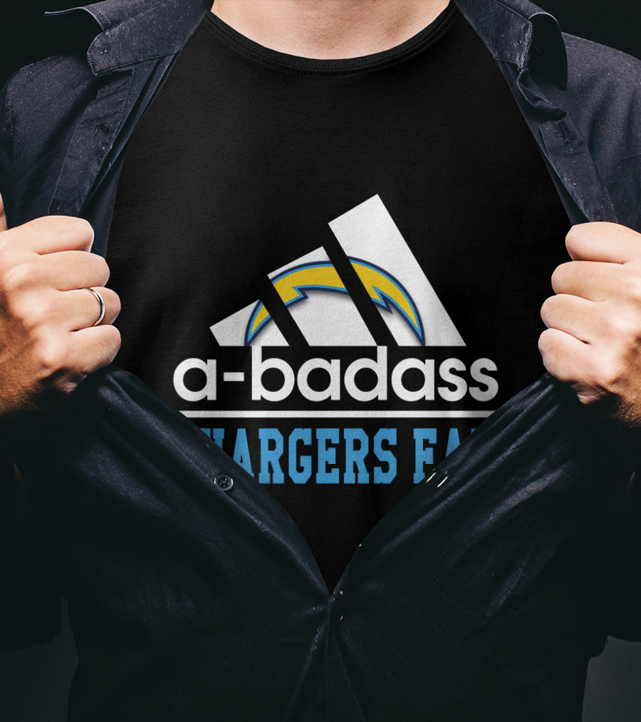 A-Badass Los Angeles Chargers Fan T-Shirt