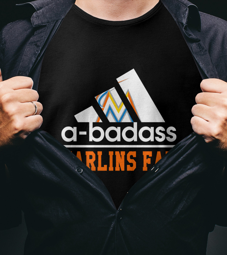 Miami Marlins Fan A-Badass T-Shirt