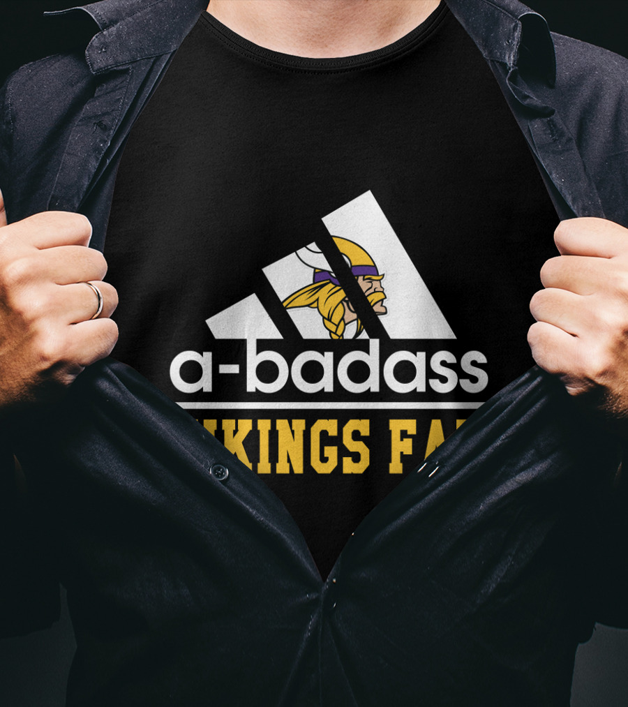 A-Badass Vikings Fan Minnesota Cool For Fans T-Shirt
