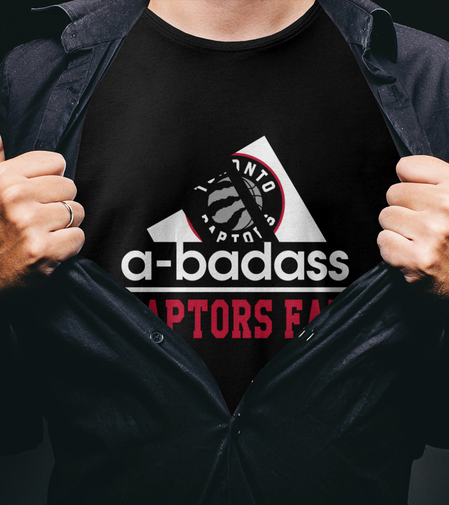 Toronto Raptors Fan Badge A-Badass T-Shirt