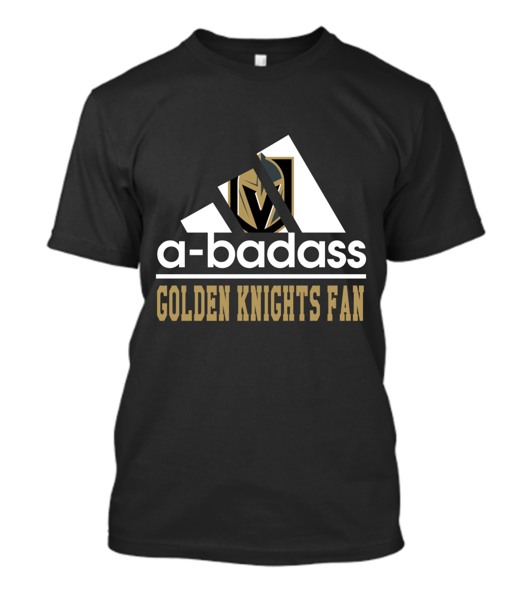 A-Badass Golden Knights Fan T-Shirt