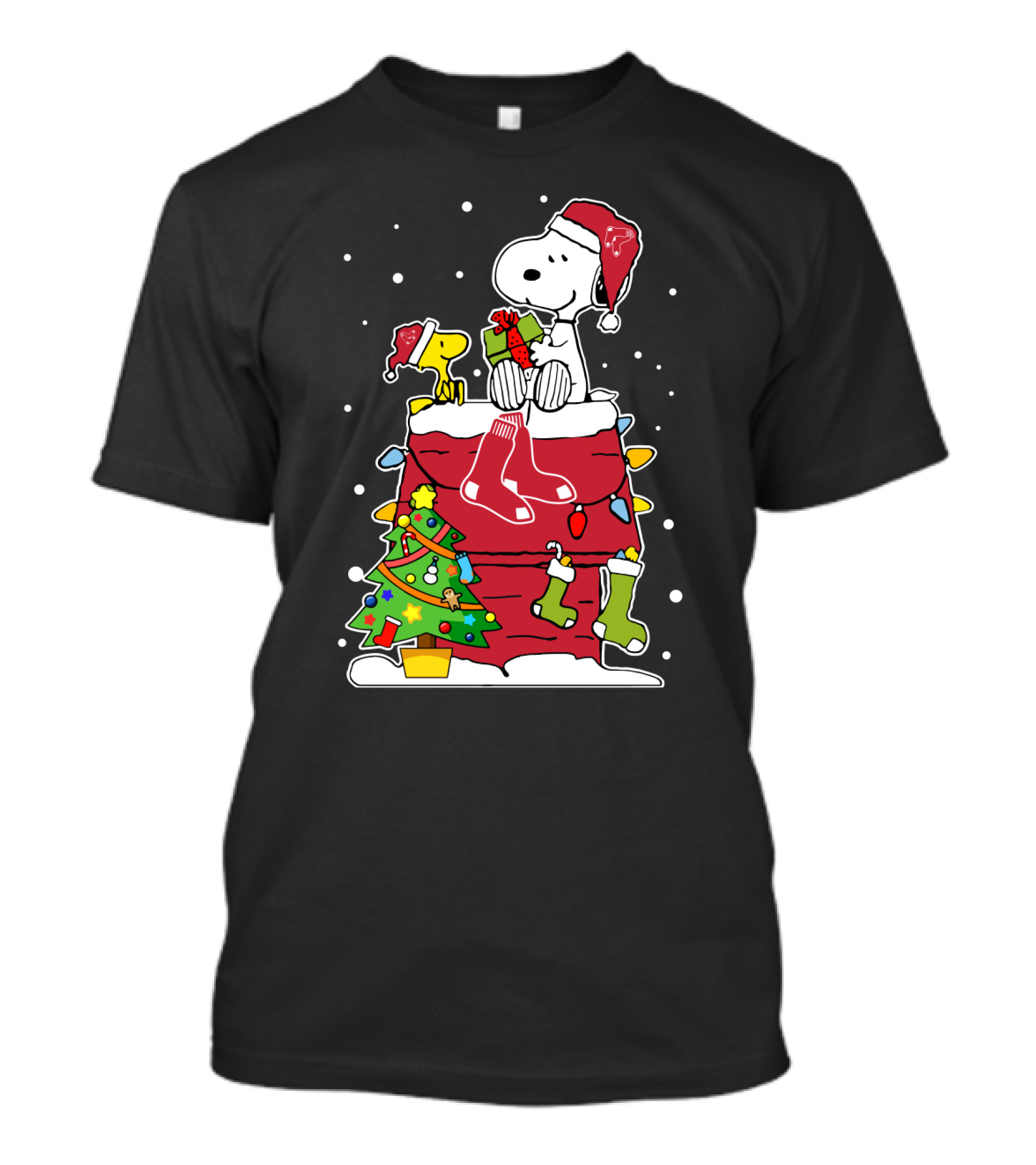 Boston Red Sox Snoopy Christmas Lover T-Shirt