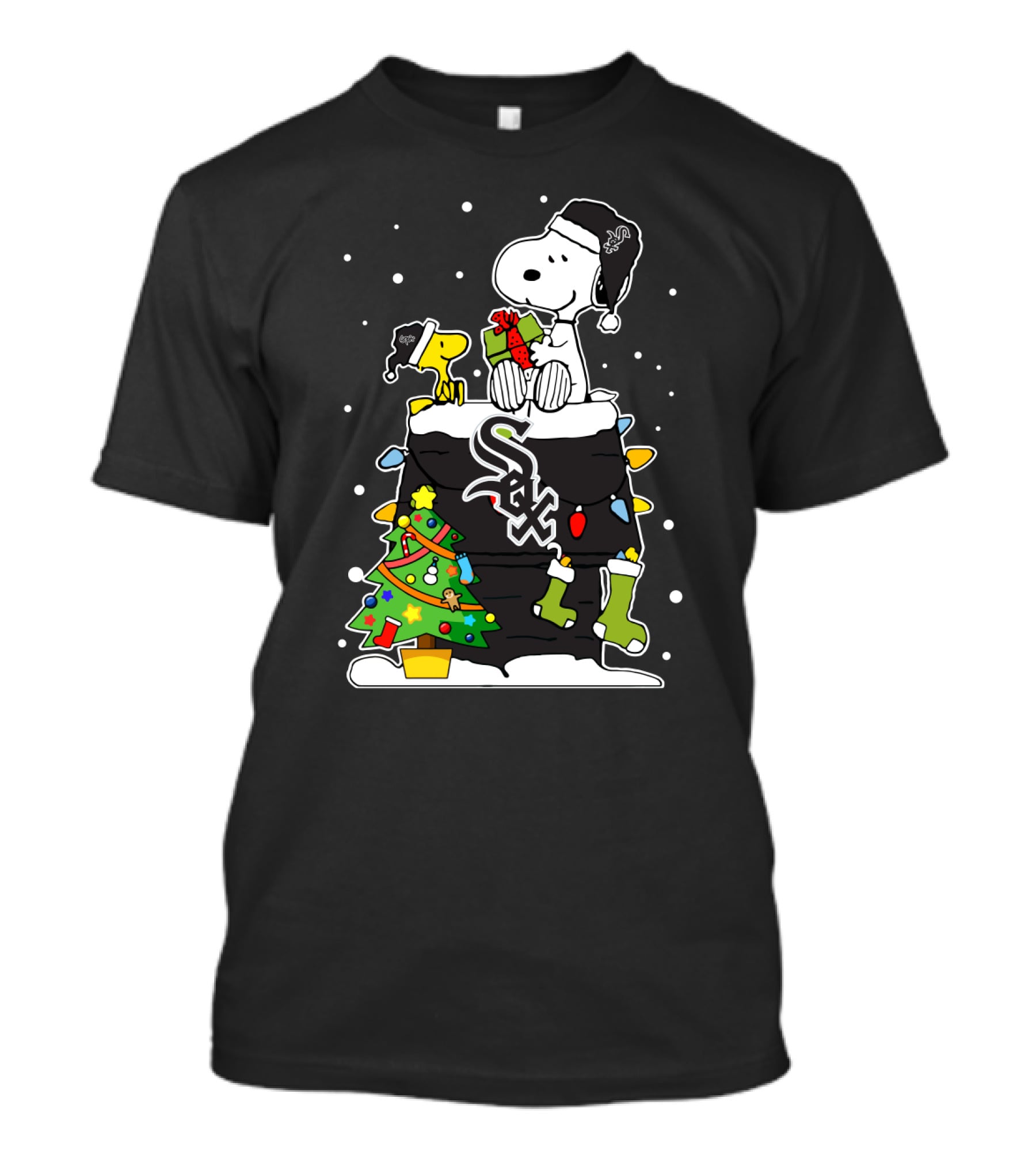Chicago White Sox Snoopy Christmas Celebration T-Shirt