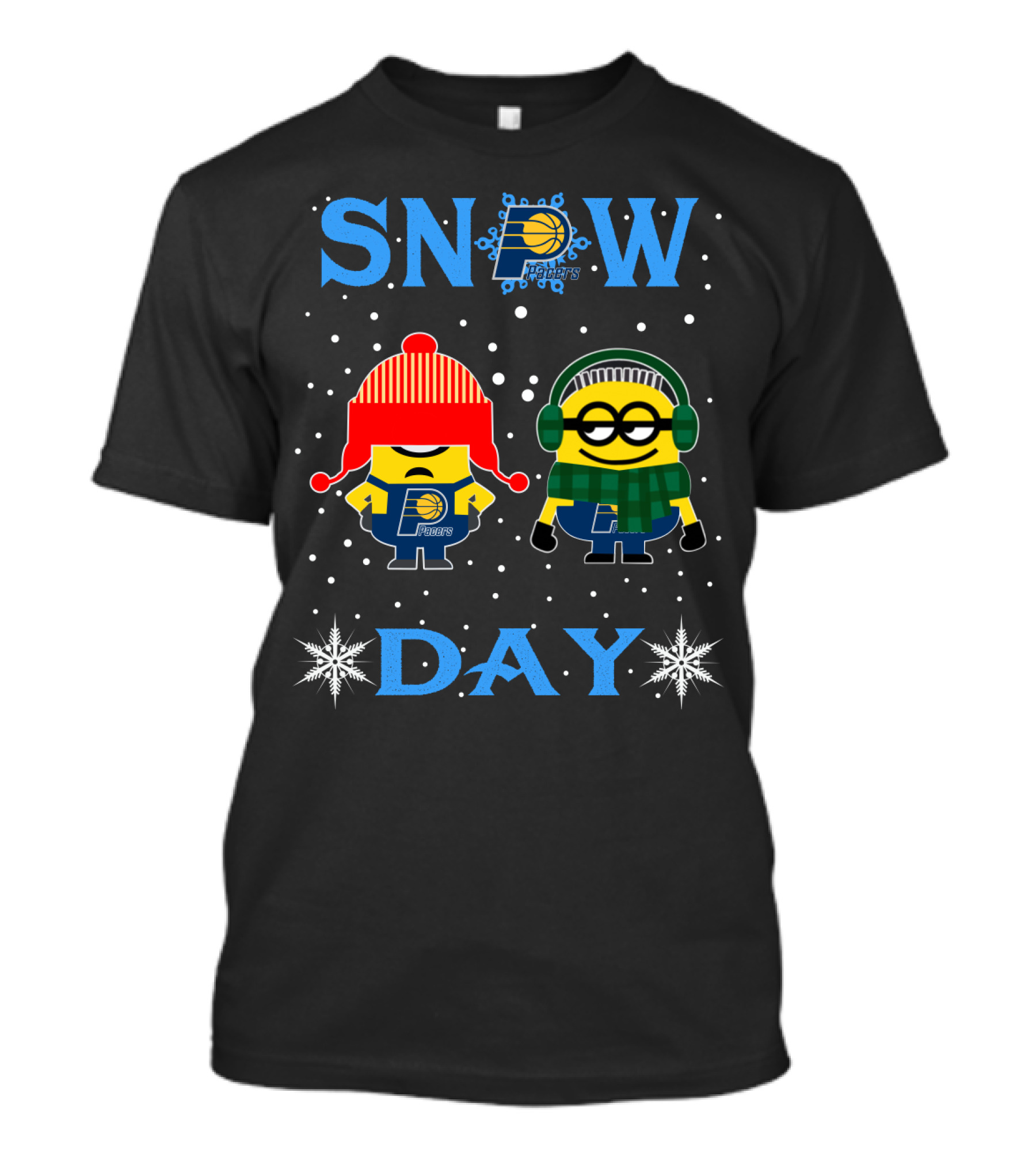 Indiana Pacers Snow Day Minion Fans T-Shirt