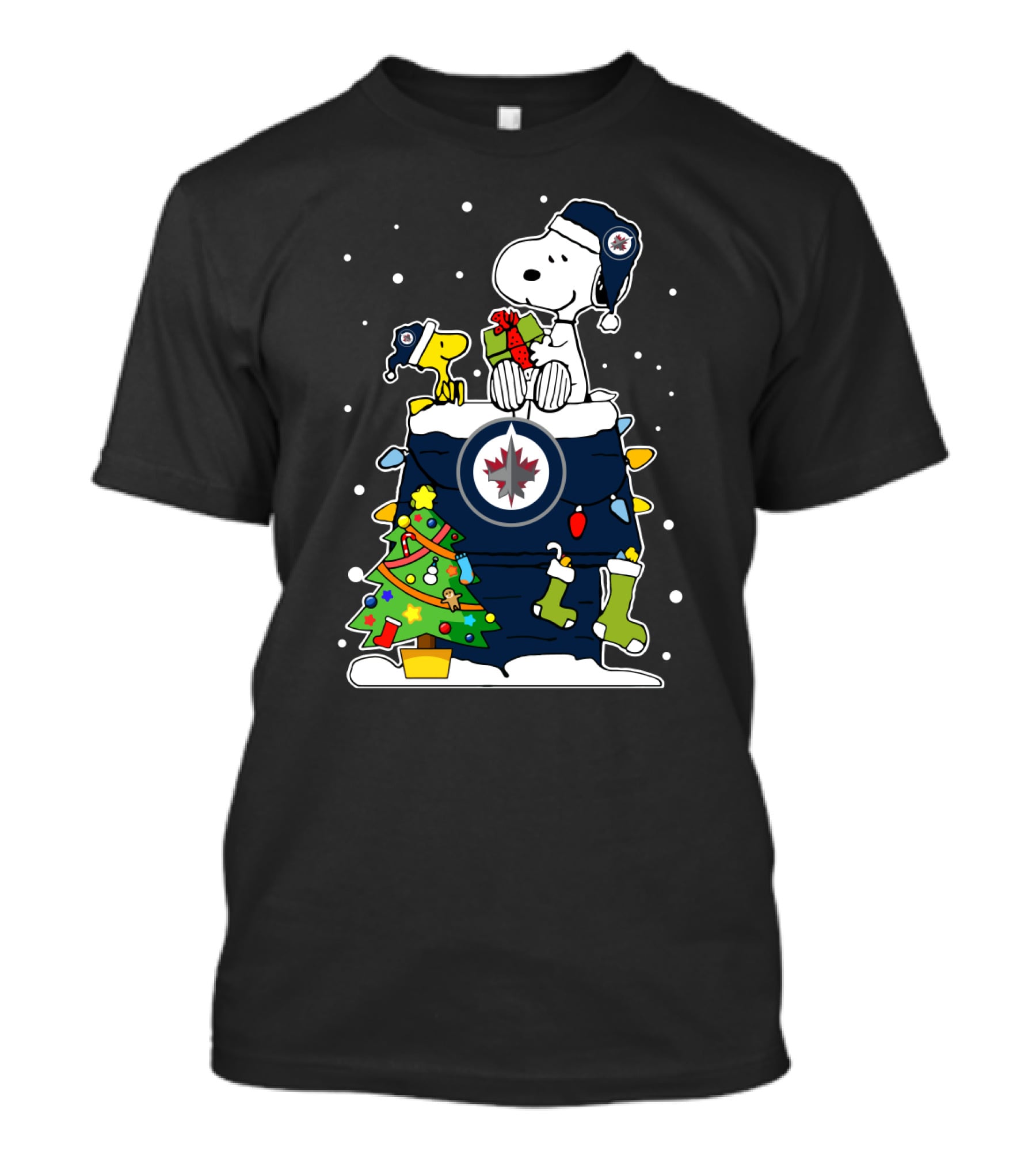 Winnipeg Jets Snoopy Christmas Hockey Fan T-Shirt