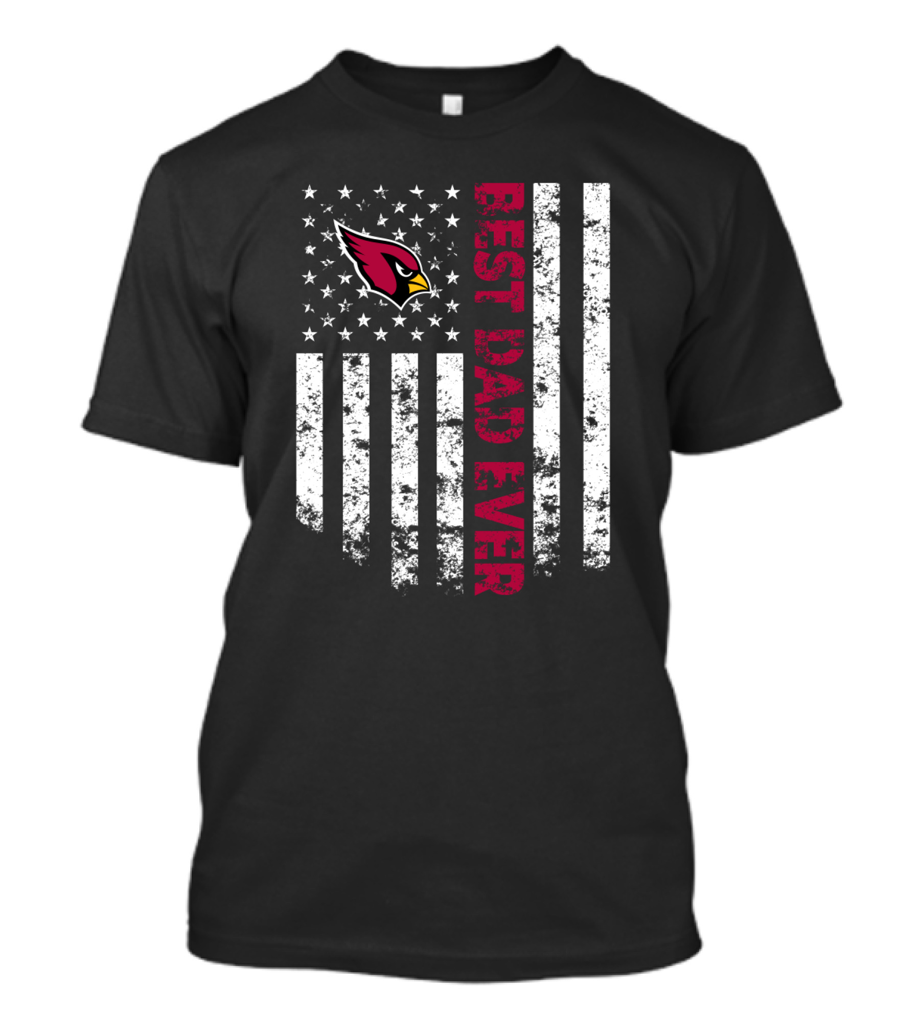 Arizona Cardinals Best Dad Ever Flag T-Shirt