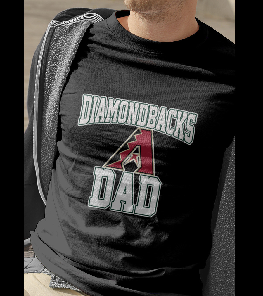 Arizona Diamondbacks Dad Fan Pride With Bold Team T-Shirt