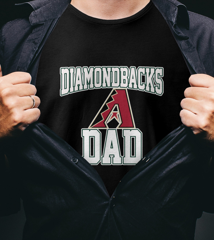 Arizona Diamondbacks Dad Fan Pride With Bold Team T-Shirt