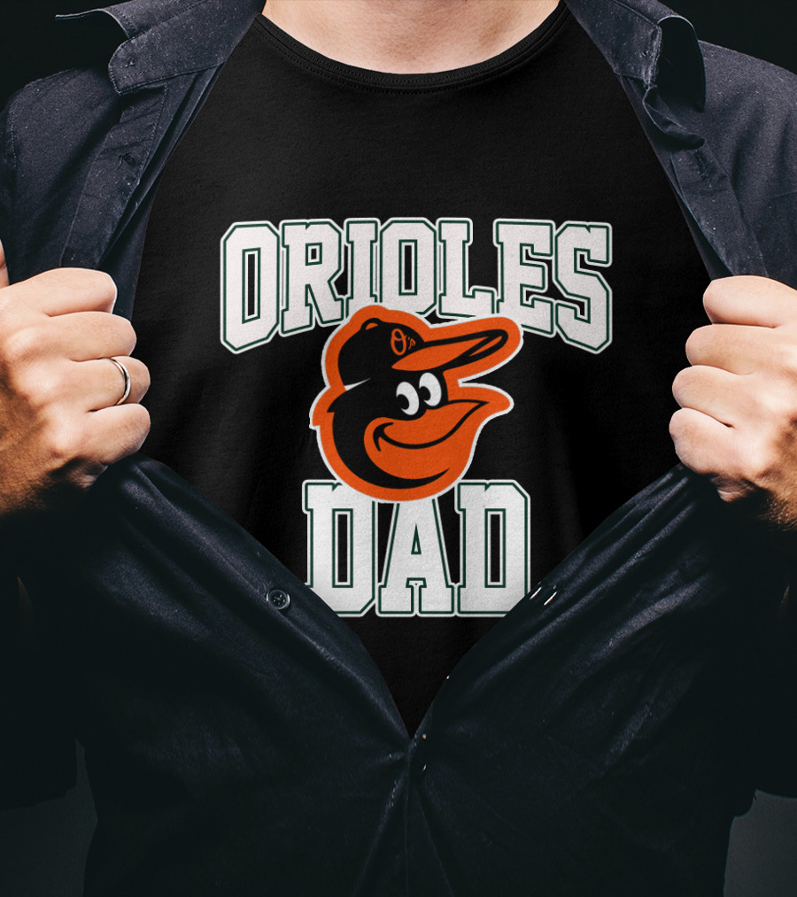 Orioles Dad Baltimore Orioles Logo Fathers T-Shirt
