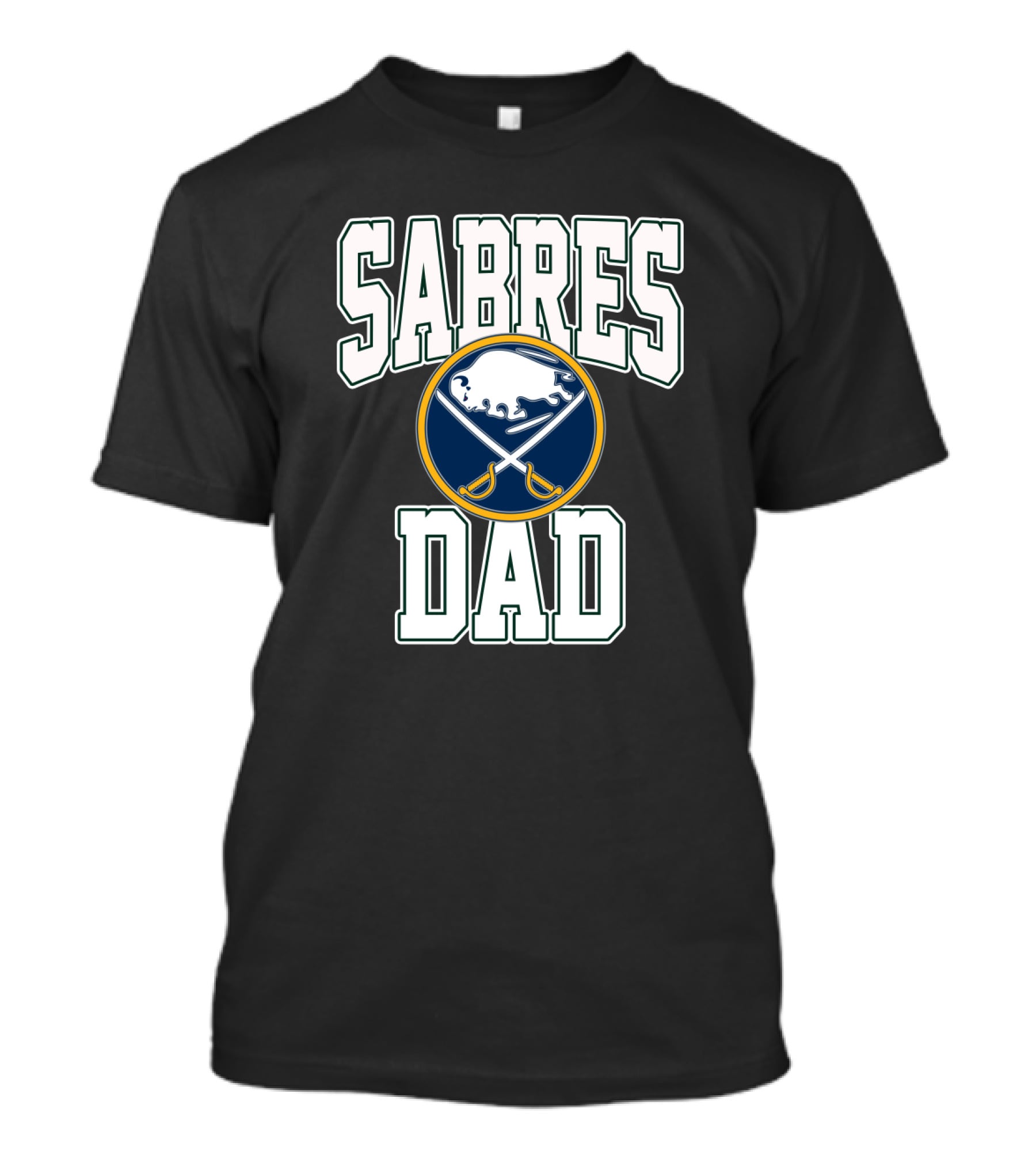 Sabres Dad Buffalo Hockey Fan Gift With Buffalo Sabres T-Shirt