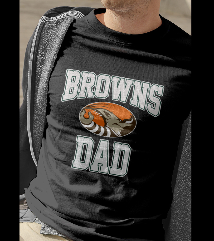 Cleveland Browns Dad Tiger Father's Day T-Shirt